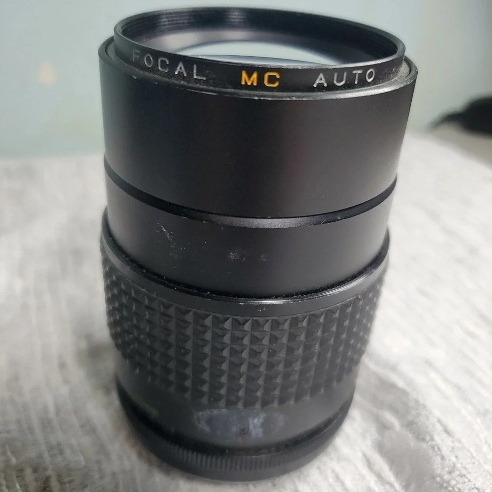 Focal 135mm f/2.8 MC Auto Lens Minolta MD Mount Black Vtg Japan Telephoto Prime